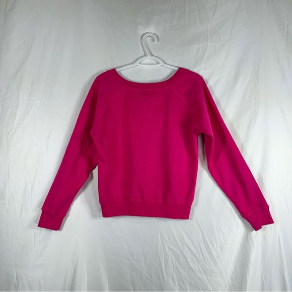 Green Sleeved Pink LOVE Sweatshirt - Picture 3 of 6